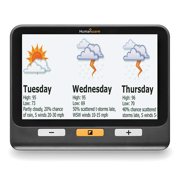 Loupe électronique Explore 8 de face avec écran en marche