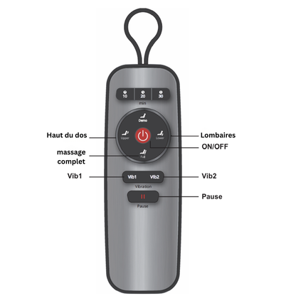 Télécommande du fauteuil massant AT-233