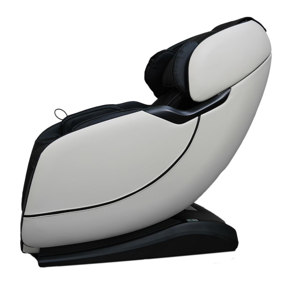 Fauteuil MSW-300 Classic blanc avec coque noire - profil gauche