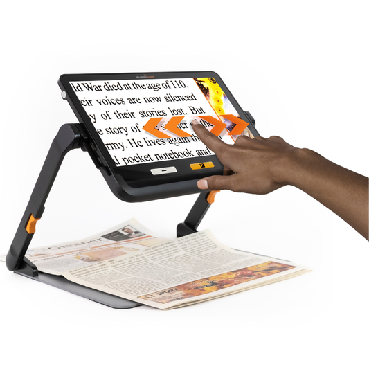 Agrandissement tactile de la loupe électronique Explore 12