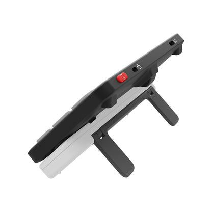 La loupe électronique  Luna 6 vue d'en haut pour montrer le bouton on-off et le support pratique