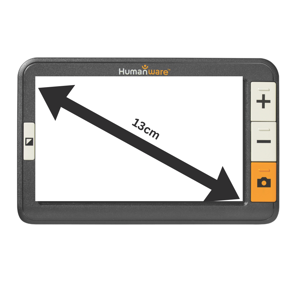Ecran de 13cm de la loupe électronique Explore 5 de Humanware