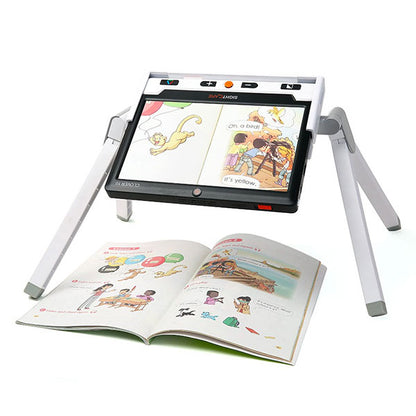 Loupe Clover 10 sur pied avec livre ouvert