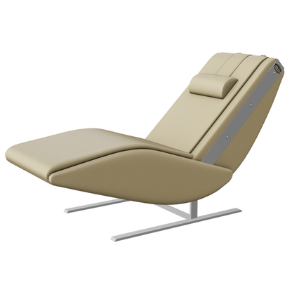 Fauteuil massant Silver Vitalia beige - vue trois-quarts