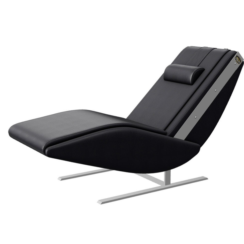 Fauteuil massant Silver Vitalia noir - vue trois-quarts