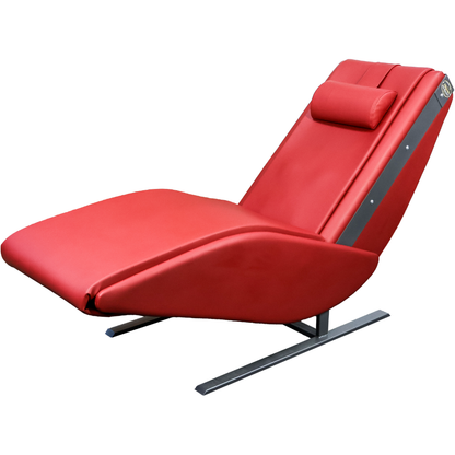 Fauteuil massant Silver Vitalia rouge - vue trois-quarts
