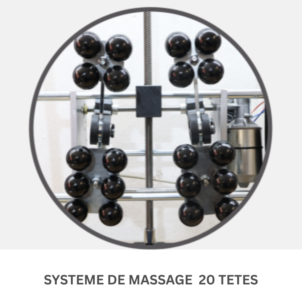 Système de massage breveté du fauteuil Silver Vitalia