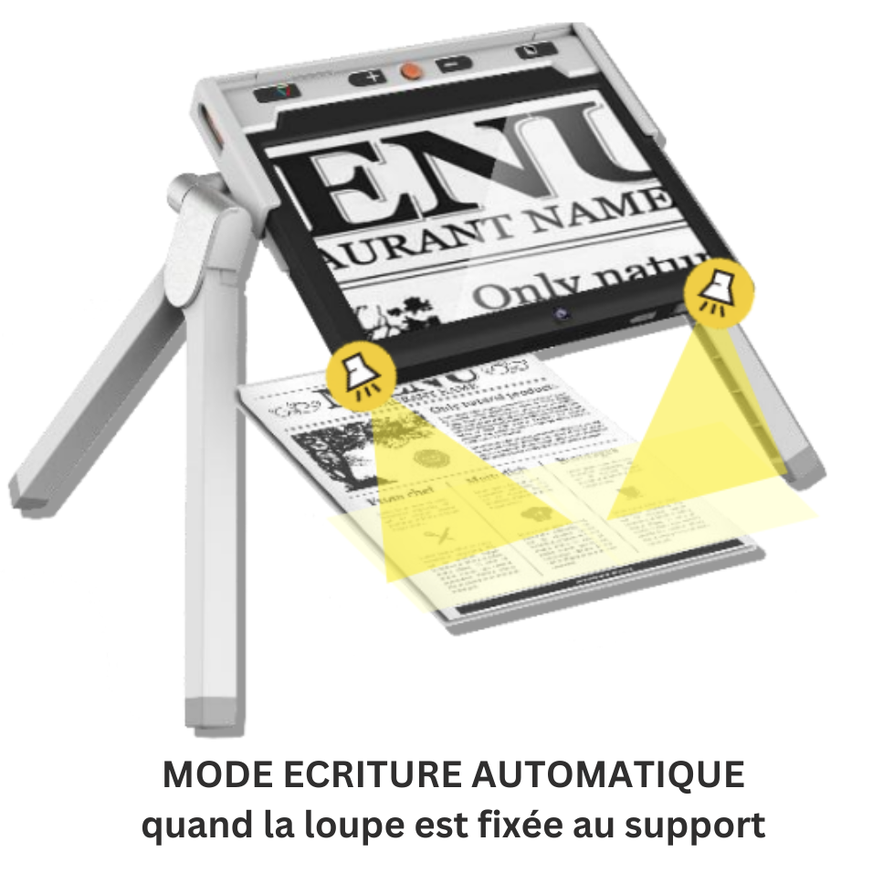 Loupe électronique – Lecture et écriture mains libres – Clover 10