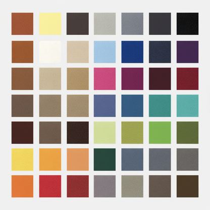 Palette de 53 nuances de couleurs pour le fauteuil Silver Primera