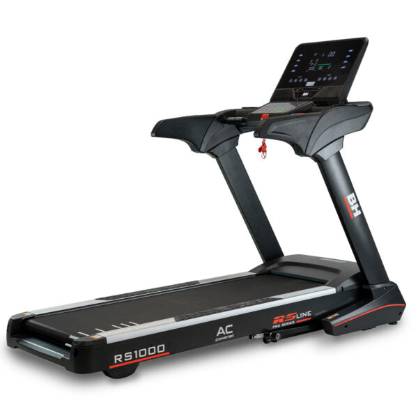 tapis de course G6179rs1000 de BH Fitness vue de profil trois quart droit