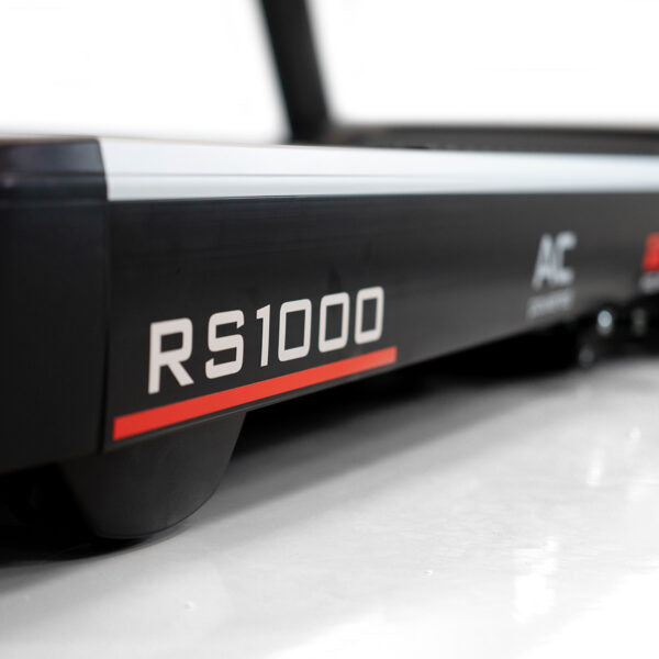 Vue de detail du bas du tapis de course G6179 rs 1000 de BH Fitness