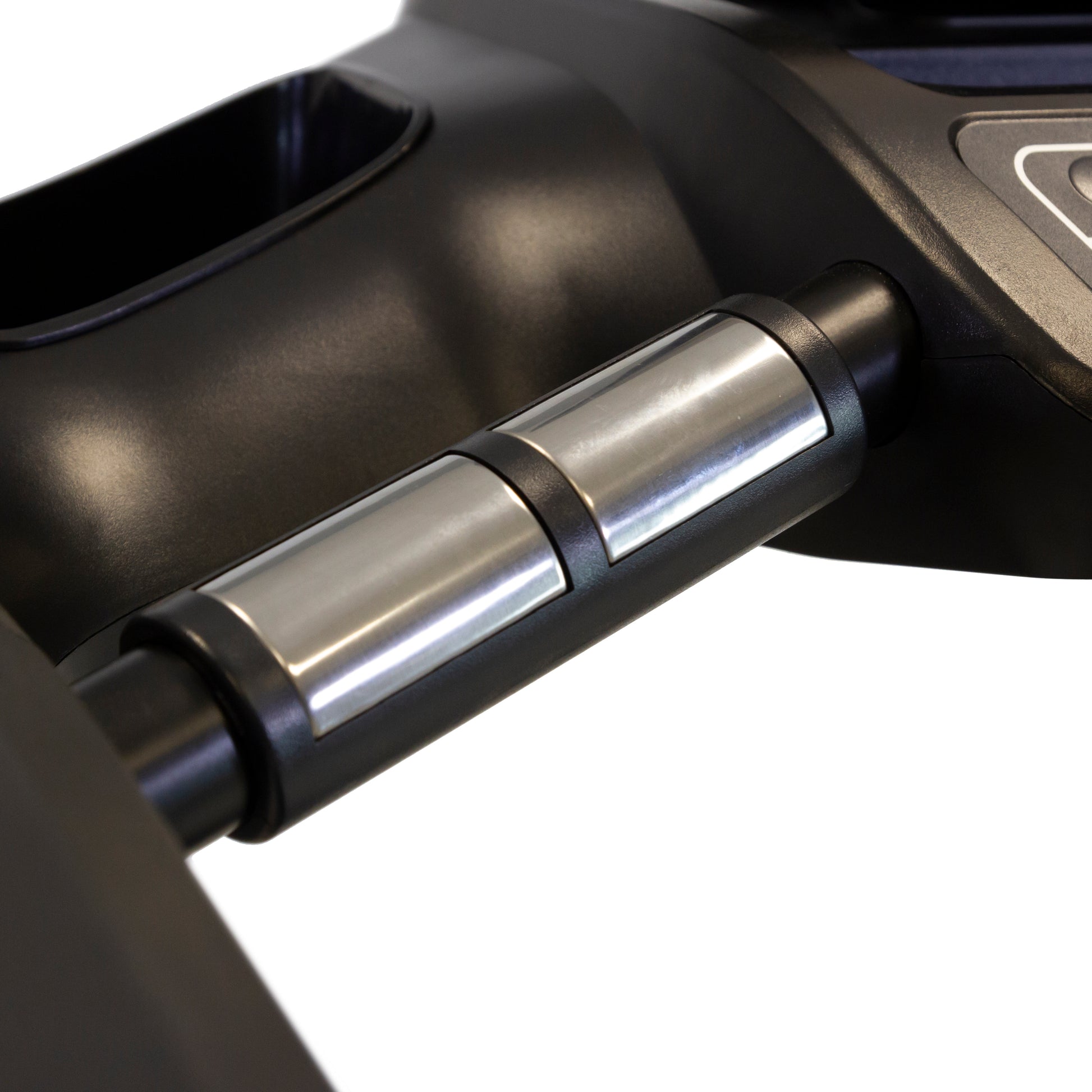 Détail des poignées qui mesurent le pouls et fréquence cardiaque sur le tapis de course G6176rs800