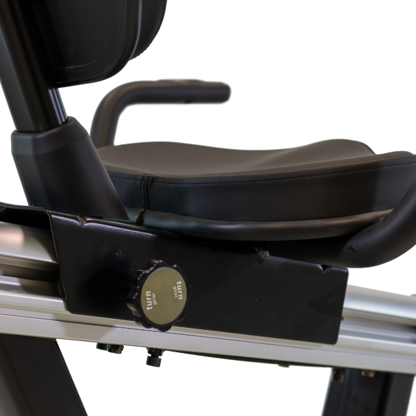 Détail de l'assise ergonomique et du dossier XXL du vélo semi-allongé Ergo Med