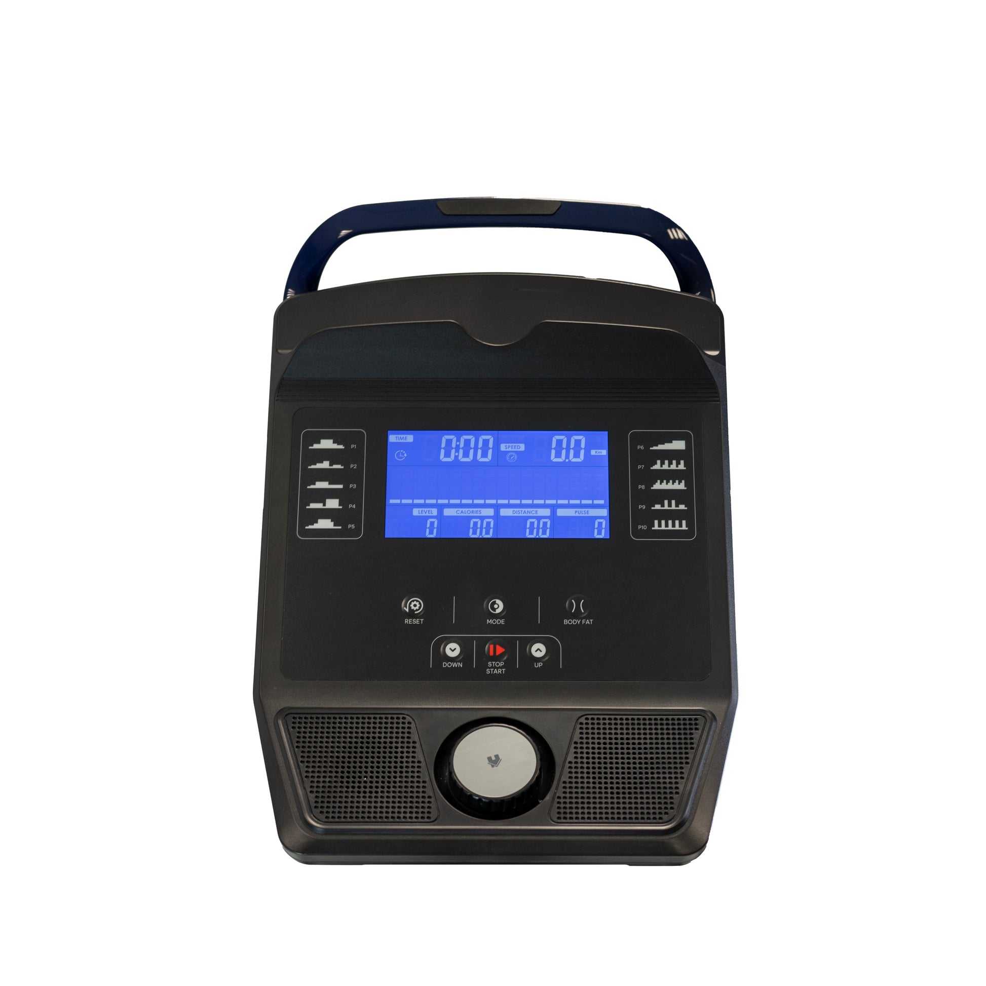 Console digitale et moniteur du vélo semi-allongé Ergo Med avec cadre ouvert