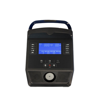 Console digitale et moniteur du vélo semi-allongé Ergo Med avec cadre ouvert